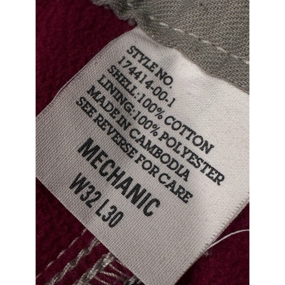 GAP fleece lined denim carpenter painter work pants sz 38 tag vtg y2k workwear - Picture 10 of 11